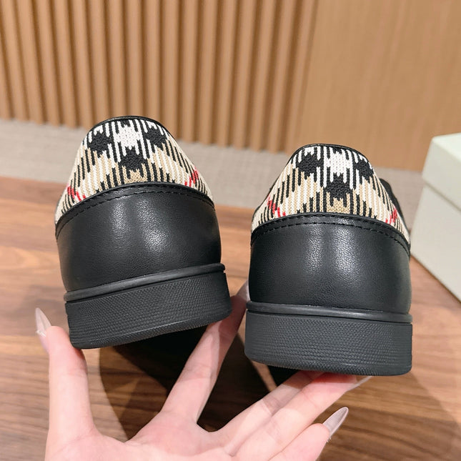 BURBERRY 26S SNEAKERS IN BLACK SOFT CALFSKIN