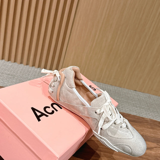 DIOR 26S LOW TOP SNEAKERS IN LIGHT PINK SUEDE
