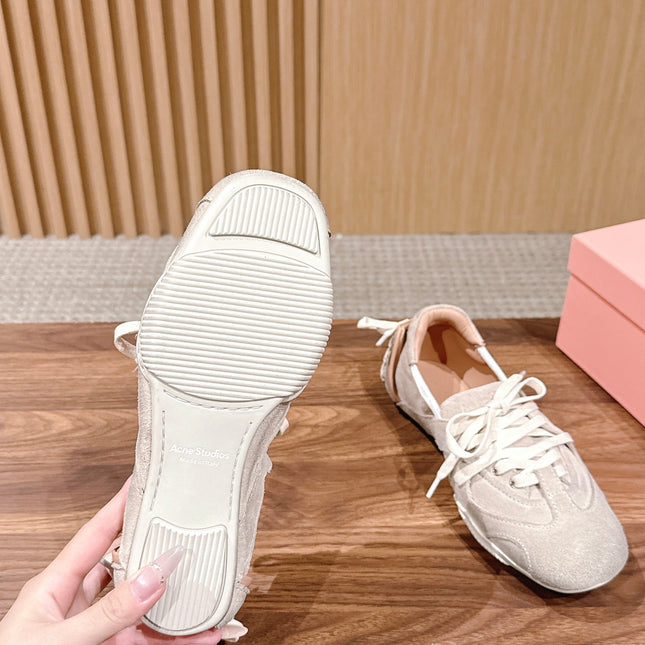 DIOR 26S LOW TOP SNEAKERS IN LIGHT PINK SUEDE