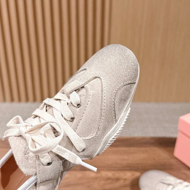 DIOR 26S LOW TOP SNEAKERS IN LIGHT PINK SUEDE