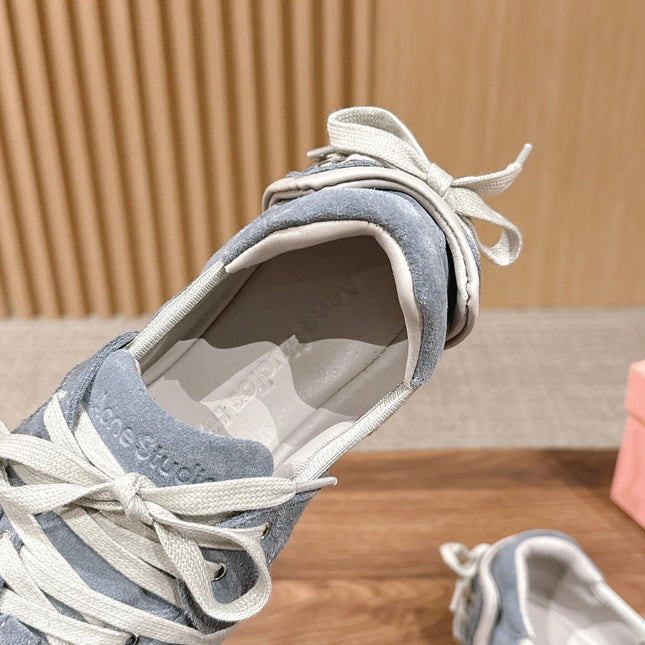 DIOR 26S LOW TOP SNEAKERS IN GREY SUEDE
