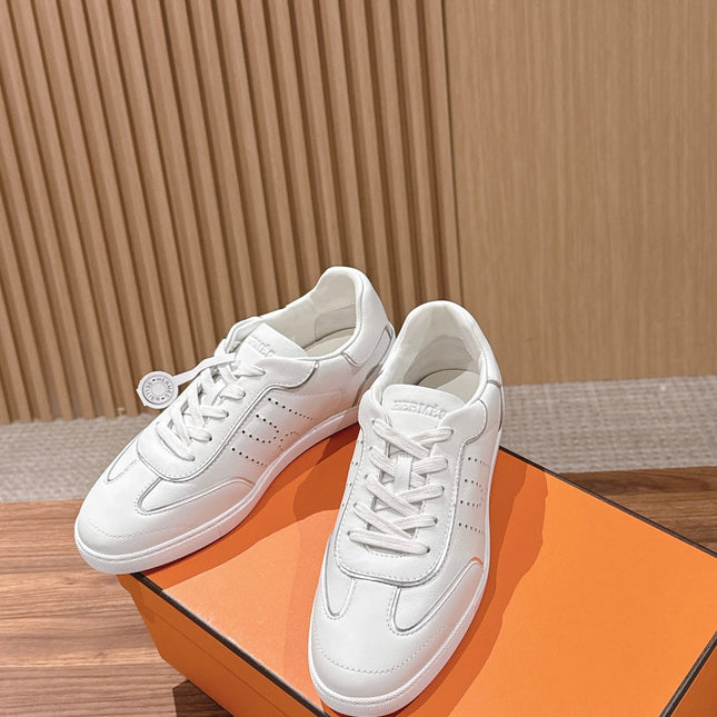 HM 26S GET SNEAKERS IN WHITE CALFSKIN