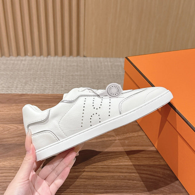 HM 26S GET SNEAKERS IN WHITE CALFSKIN