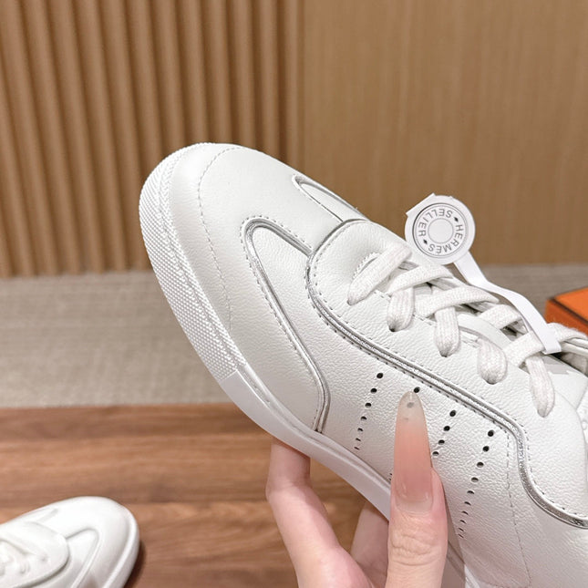 HM 26S GET SNEAKERS IN WHITE CALFSKIN