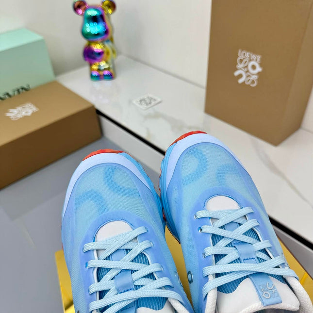 LOEWE 26S RUNNING SNEAKERS IN BLUE MESH