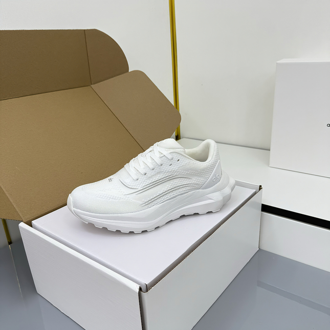 ALO 25S SNEAKER IN WHITE MESH FABRIC