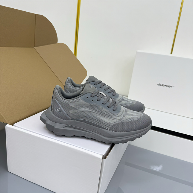 ALO 25S SNEAKER IN GREY MESH FABRIC
