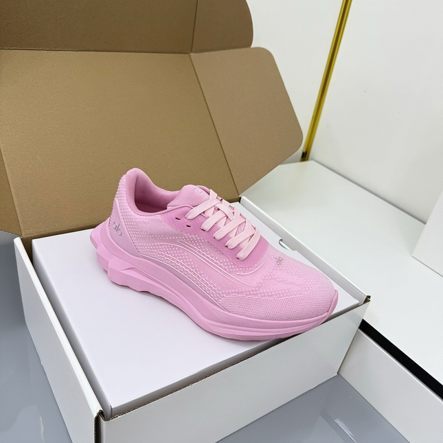 ALO 25S SNEAKER IN PINK MESH FABRIC