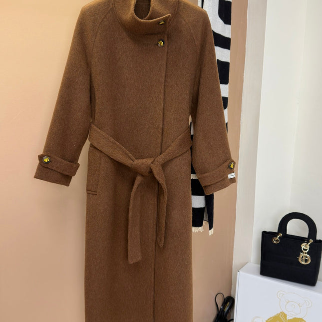 MAX MARA 25S TURTLENECK CASHMERE COAT 132