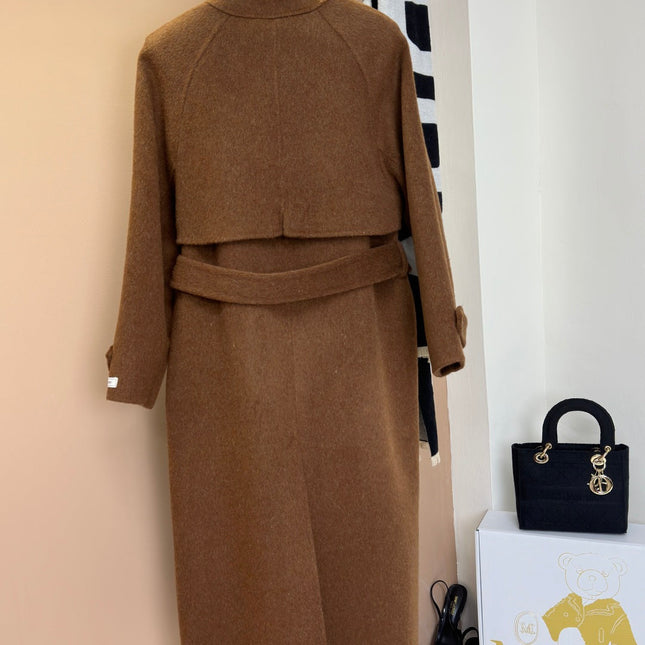 MAX MARA 25S TURTLENECK CASHMERE COAT 132
