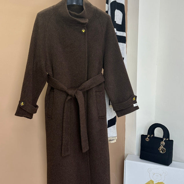 MAX MARA 25S TURTLENECK CASHMERE COAT 130