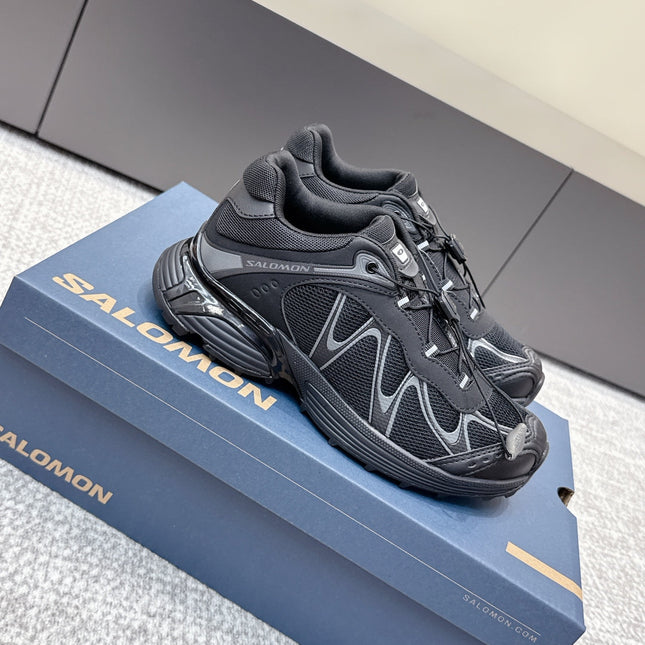 ALO 25S SALOMON XT WHISPER 40 MM IN BLACK MESH FABRIC