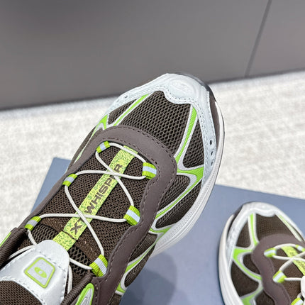 ALO 25S SALOMON XT WHISPER 40 MM IN BLACK AND GREEN MESH FABRIC