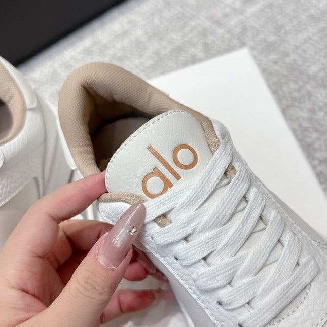 ALO 25S SNEAKER IN WHITE LAMBSKIN