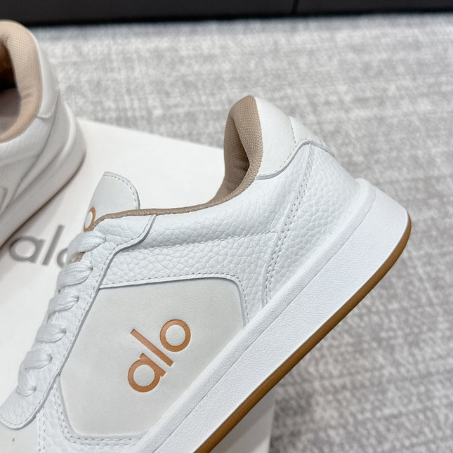ALO 25S SNEAKER IN WHITE LAMBSKIN