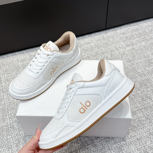 ALO 25S SNEAKER IN WHITE LAMBSKIN