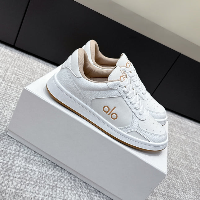 ALO 25S SNEAKER IN WHITE LAMBSKIN