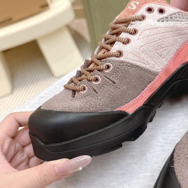 ALO 25S SALOMON X-ALP LTR SNEAKER IN MAUVE PINK SUEDE