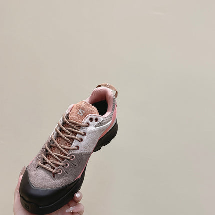 ALO 25S SALOMON X-ALP LTR SNEAKER IN MAUVE PINK SUEDE
