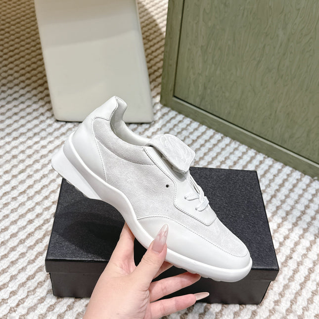 CHANEL 25S SNEAKERS 35MM IN GREIGE SUEDE WITH VELCRO STRAPS