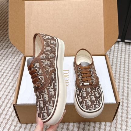 DIOR 26S SALTWIND SNEAKER IN BROWN FABRIC STYLE 6