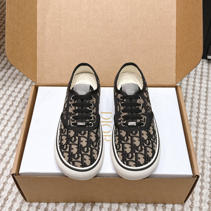DIOR 26S SALTWIND SNEAKER IN BROWN BLACK FABRIC