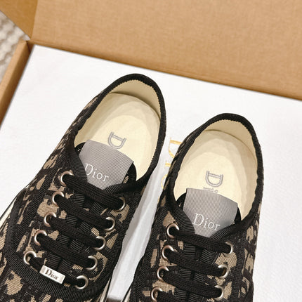 DIOR 26S SALTWIND SNEAKER IN BROWN BLACK FABRIC