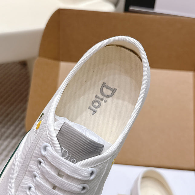 DIOR 26S SALTWIND SNEAKER IN WHITE FABRIC STYLE 4
