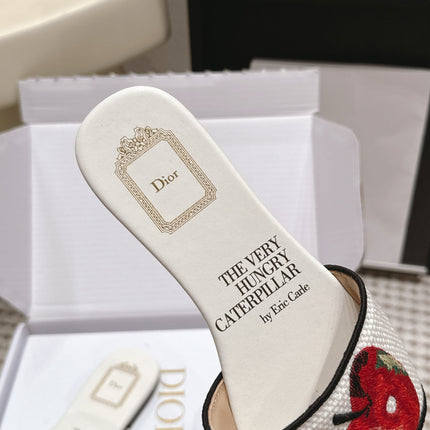 DIOR 26S D-WAY SLIDE IN MULTICOLOR CANVAS STYLE 07
