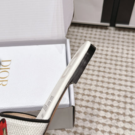 DIOR 26S D-WAY SLIDE IN MULTICOLOR CANVAS STYLE 07