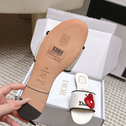 DIOR 26S D-WAY SLIDE IN MULTICOLOR CANVAS STYLE 07