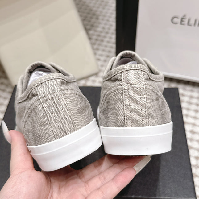CHANEL 26S SNEAKERS IN LIGHT GREY CANVAS