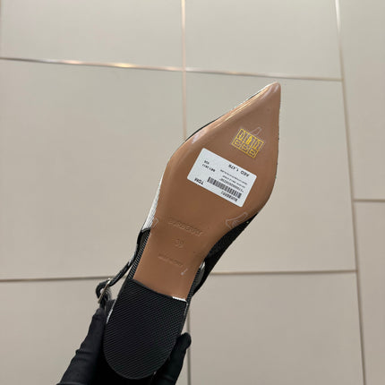 BURBERRY 26S SLINGBACK IN STRIPED COLOR COORDINATION FABRIC STYLE 3