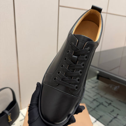 CHRISTIAN LOUBOUTIN 26S SNEAKERS IN BLACK SMOOTH CALFSKIN