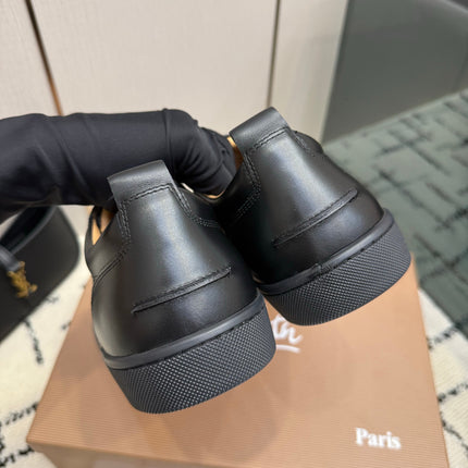 CHRISTIAN LOUBOUTIN 26S SNEAKERS IN BLACK SMOOTH CALFSKIN