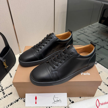 CHRISTIAN LOUBOUTIN 26S SNEAKERS IN BLACK SMOOTH CALFSKIN