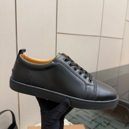 CHRISTIAN LOUBOUTIN 26S SNEAKERS IN BLACK SMOOTH CALFSKIN