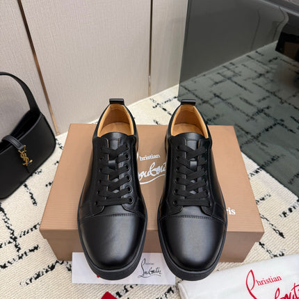 CHRISTIAN LOUBOUTIN 26S SNEAKERS IN BLACK SMOOTH CALFSKIN