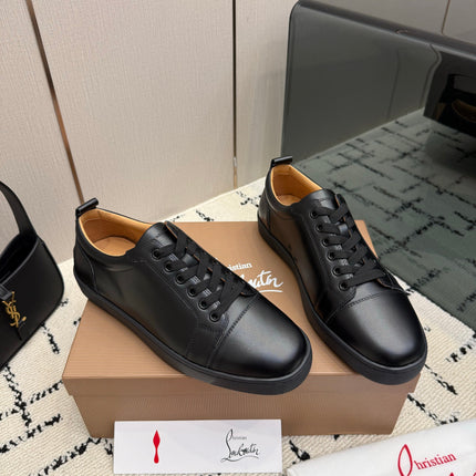 CHRISTIAN LOUBOUTIN 26S SNEAKERS IN BLACK SMOOTH CALFSKIN