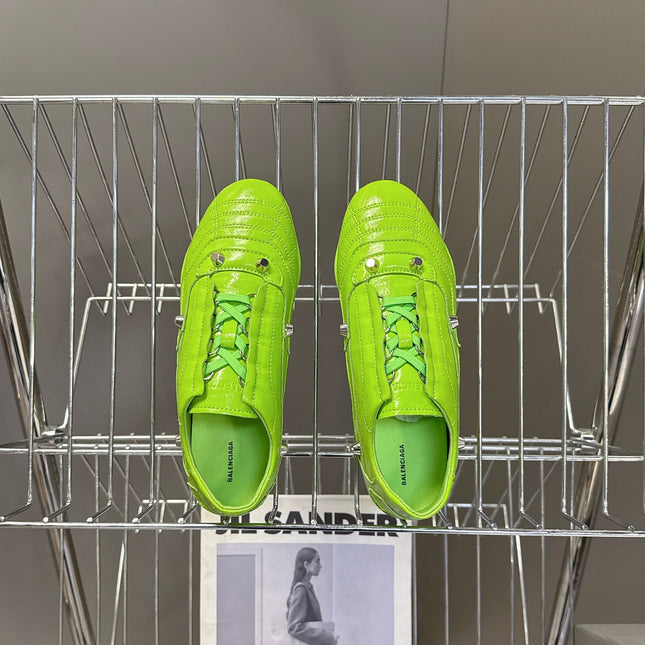 BALENCIAGA 25S SNEAKER IN GREEN CALFSKIN