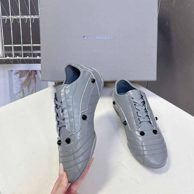 BALENCIAGA 25S SNEAKER IN GREY CALFSKIN