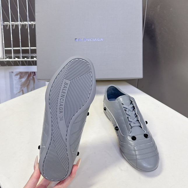 BALENCIAGA 25S SNEAKER IN GREY CALFSKIN