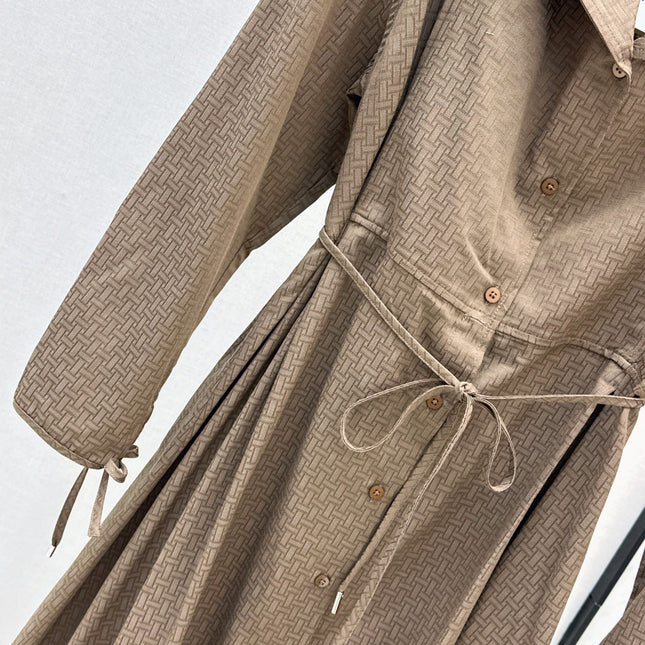 HERMES 26S LONG COAT DRESS 518