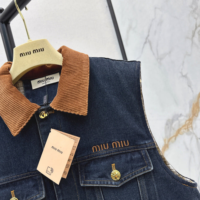 MIUMIU DENIM VEST 00380