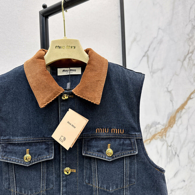 MIUMIU DENIM VEST 00380
