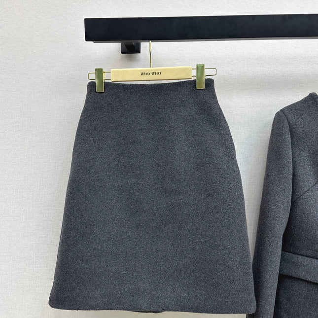 MIUMIU JACKET AND SKIRT SET STYLE 621