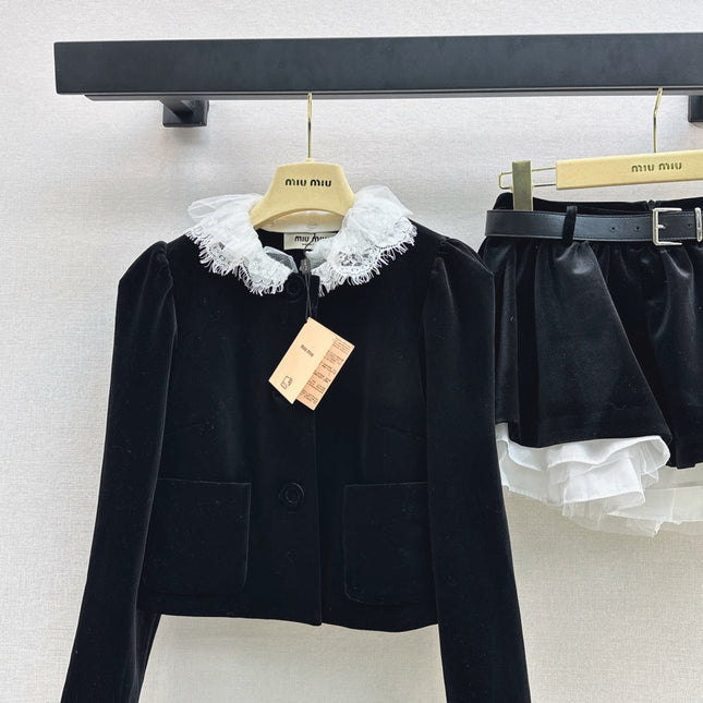 MIUMIU JACKET AND SKIRT SET STYLE 616