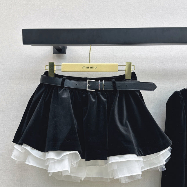 MIUMIU JACKET AND SKIRT SET STYLE 616