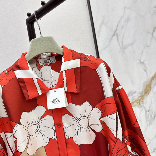 HERMES 25S SILK SHIRT 329