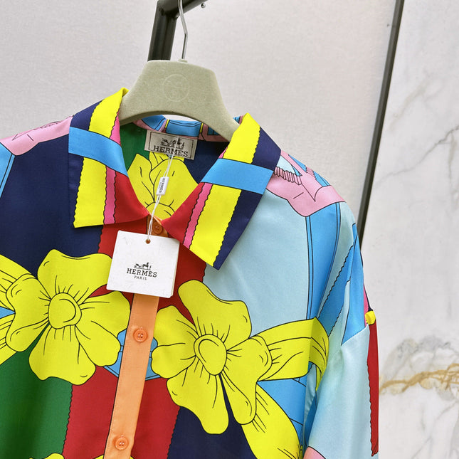 HERMES 25S SILK SHIRT 330